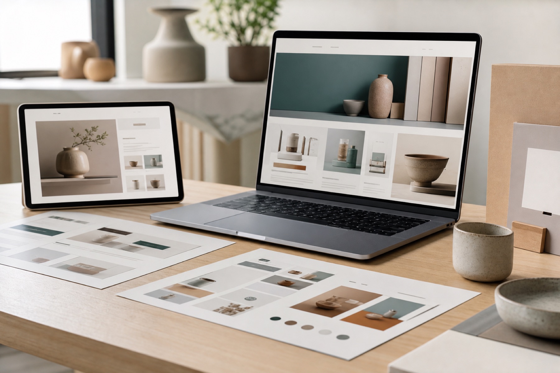 Flexibles WooCommerce-Shopdesign mit Produktarchitektur und Markenmaterialien