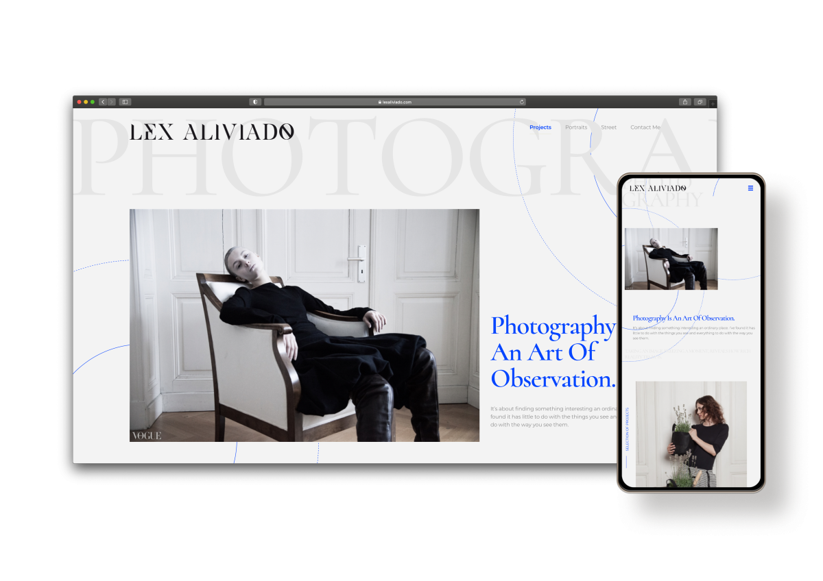 Website-Mockup Lex Aliviado