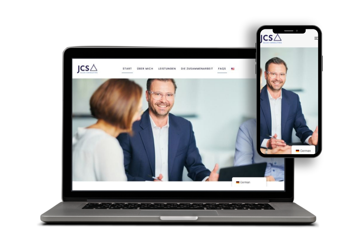 Website-Mockup JCS Sales Consulting