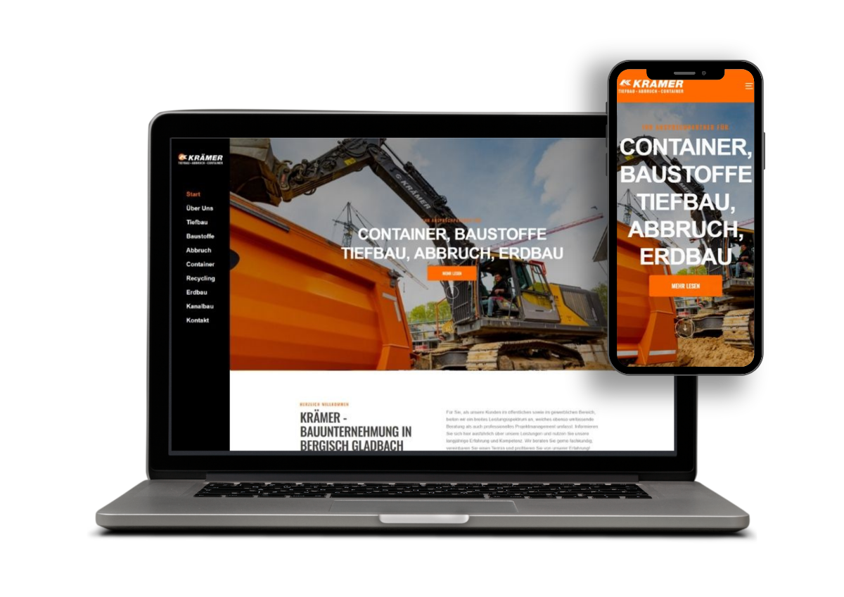 Website-Mockup Ludwig Krämer