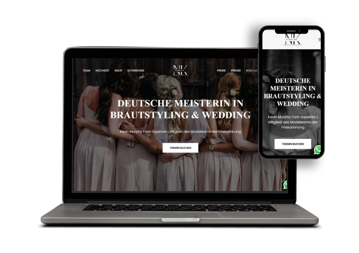 Website-Mockup Nadine Kasten